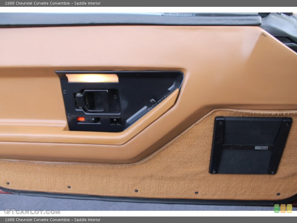 Saddle Interior Door Panel for the 1988 Chevrolet Corvette Convertible #101864341