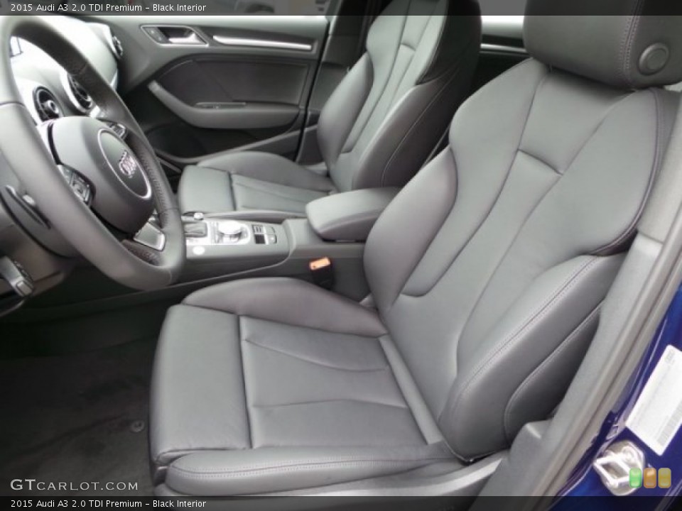 Black Interior Front Seat for the 2015 Audi A3 2.0 TDI Premium #101872269