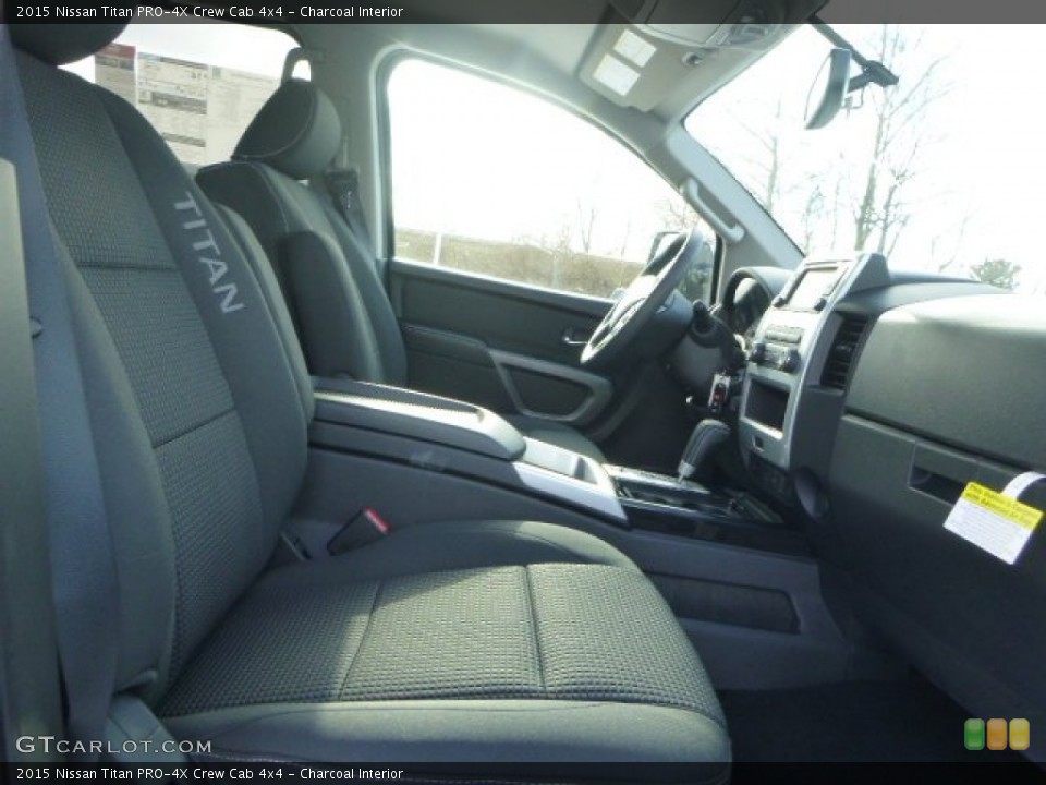 Charcoal Interior Photo for the 2015 Nissan Titan PRO-4X Crew Cab 4x4 #101876848