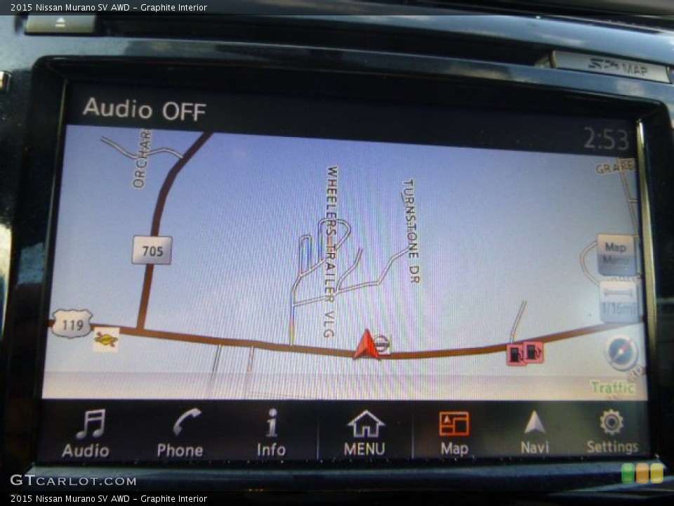 Graphite Interior Navigation for the 2015 Nissan Murano SV AWD #101877271
