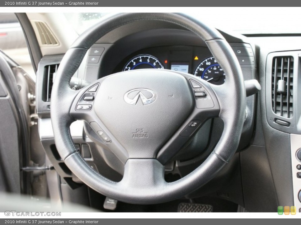Graphite Interior Steering Wheel for the 2010 Infiniti G 37 Journey Sedan #101878576