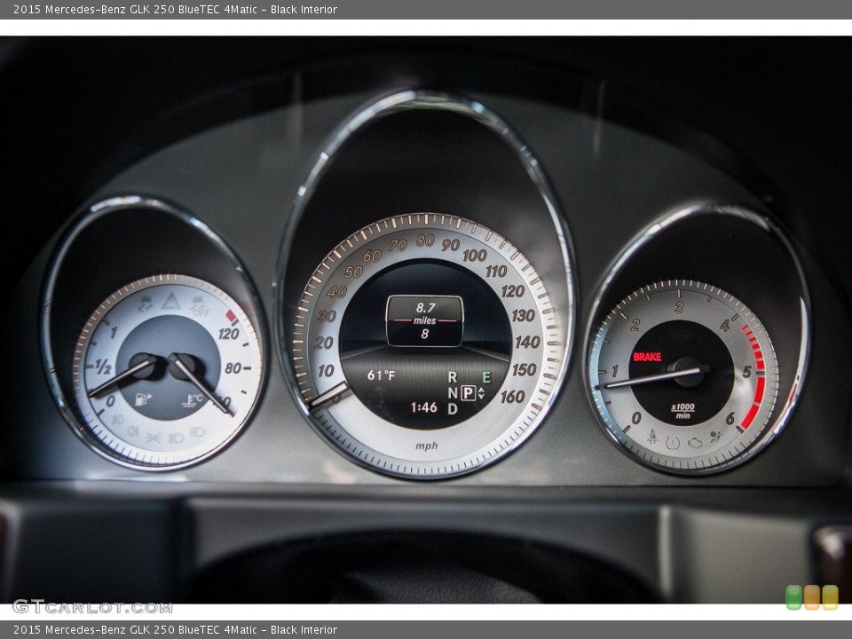Black Interior Gauges for the 2015 Mercedes-Benz GLK 250 BlueTEC 4Matic #101885522