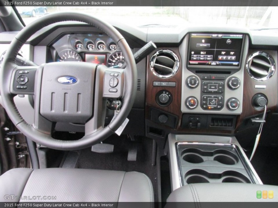 Black Interior Dashboard for the 2015 Ford F250 Super Duty Lariat Crew Cab 4x4 #101888904