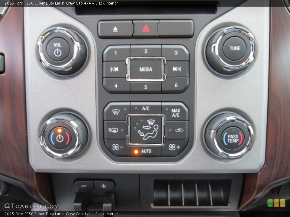 Black Interior Controls for the 2015 Ford F250 Super Duty Lariat Crew Cab 4x4 #101888982