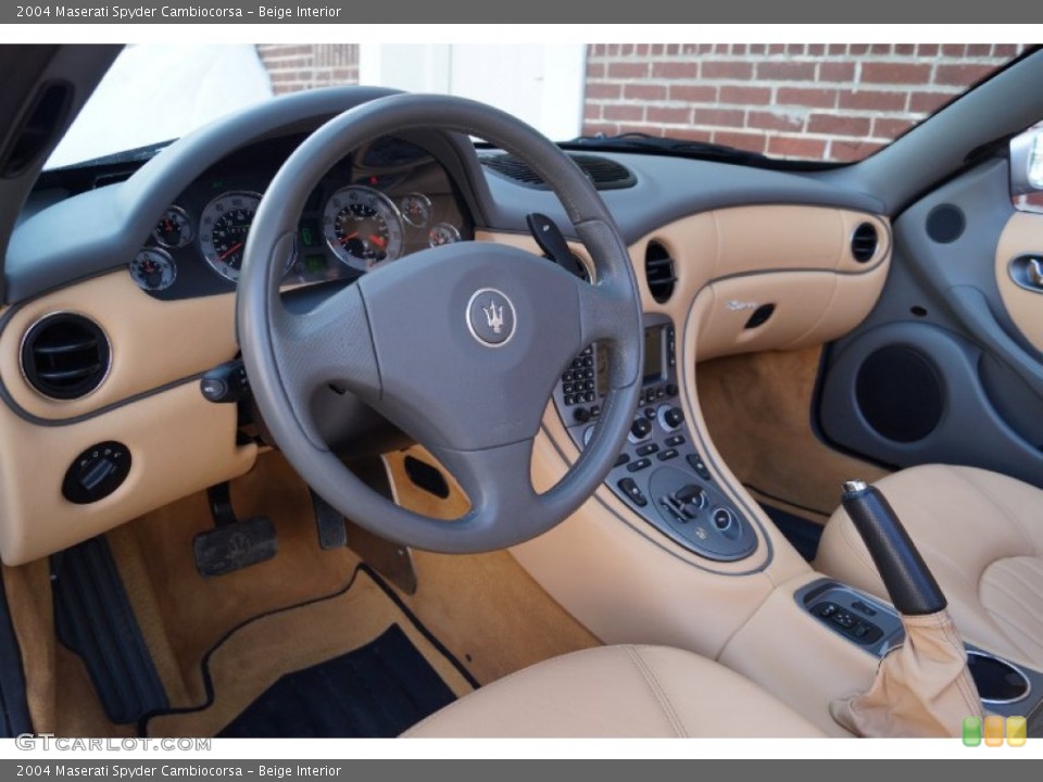 Beige Interior Dashboard for the 2004 Maserati Spyder Cambiocorsa #101892378