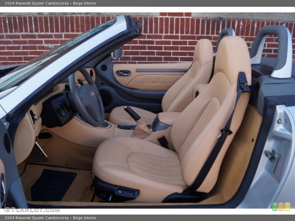 Beige Interior Front Seat for the 2004 Maserati Spyder Cambiocorsa #101892477