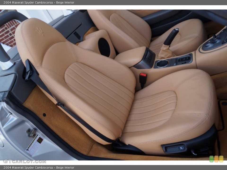 Beige Interior Front Seat for the 2004 Maserati Spyder Cambiocorsa #101892552