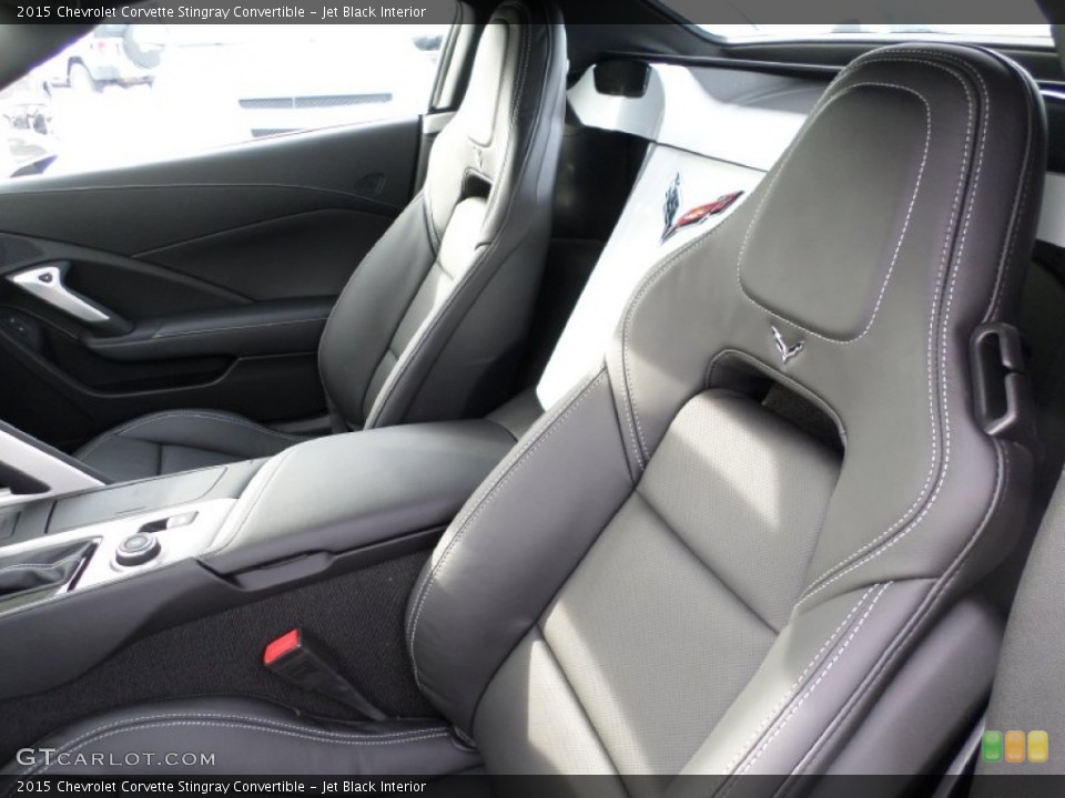 Jet Black Interior Front Seat for the 2015 Chevrolet Corvette Stingray Convertible #101892588