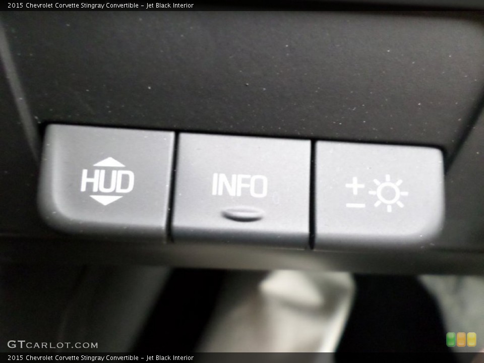 Jet Black Interior Controls for the 2015 Chevrolet Corvette Stingray Convertible #101892804