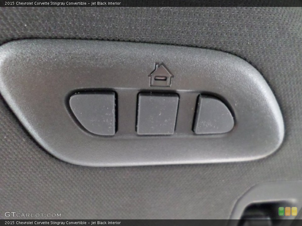Jet Black Interior Controls for the 2015 Chevrolet Corvette Stingray Convertible #101892996