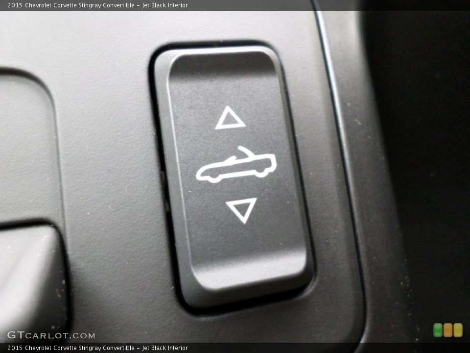 Jet Black Interior Controls for the 2015 Chevrolet Corvette Stingray Convertible #101893014