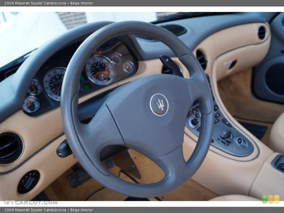 Beige Interior Steering Wheel for the 2004 Maserati Spyder Cambiocorsa #101893266