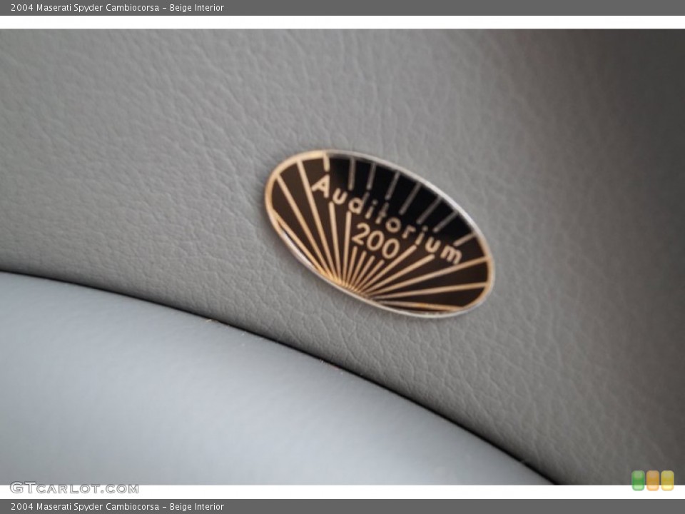 Beige Interior Audio System for the 2004 Maserati Spyder Cambiocorsa #101893524