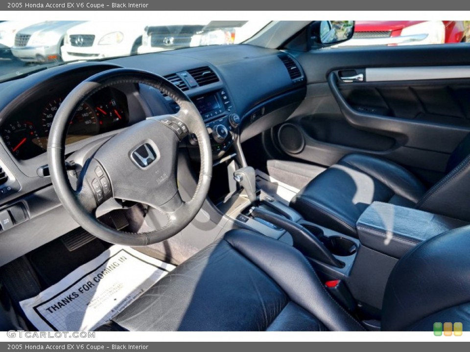 Black Interior Photo for the 2005 Honda Accord EX V6 Coupe #101894505