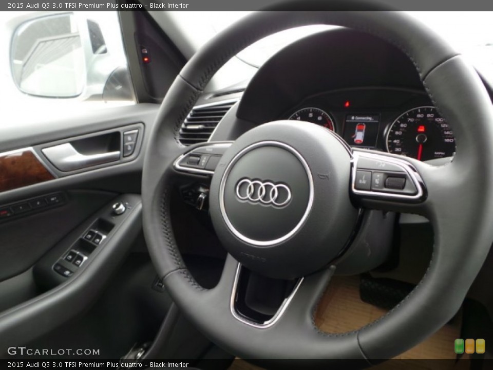Black Interior Steering Wheel for the 2015 Audi Q5 3.0 TFSI Premium Plus quattro #101896167