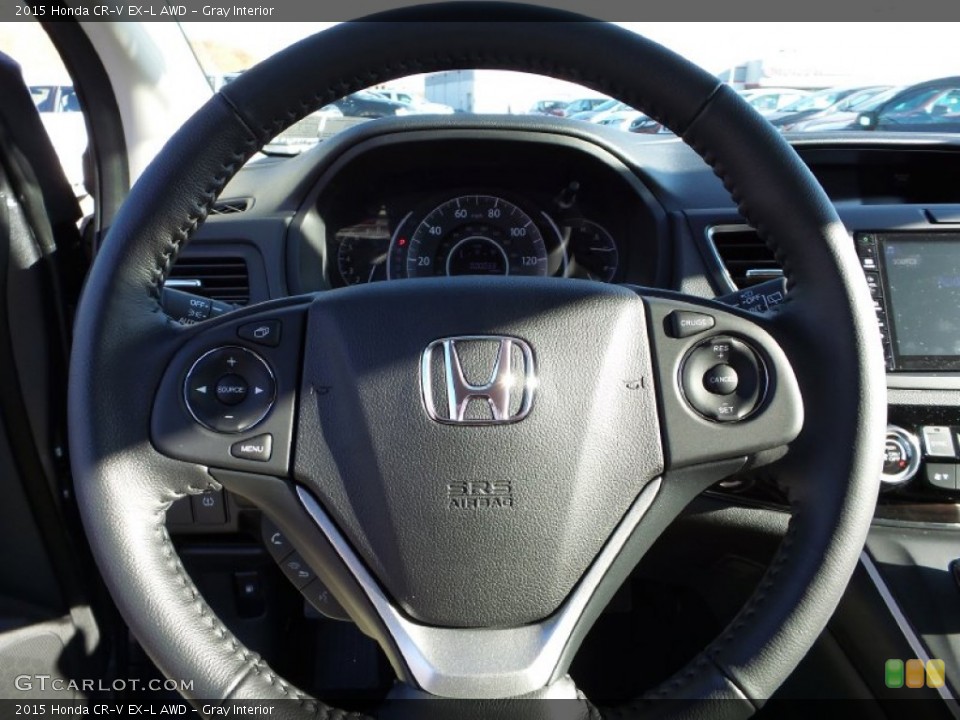 Gray Interior Steering Wheel for the 2015 Honda CR-V EX-L AWD #101897013