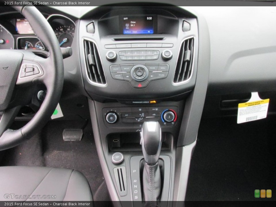 Charcoal Black Interior Controls for the 2015 Ford Focus SE Sedan #101905350