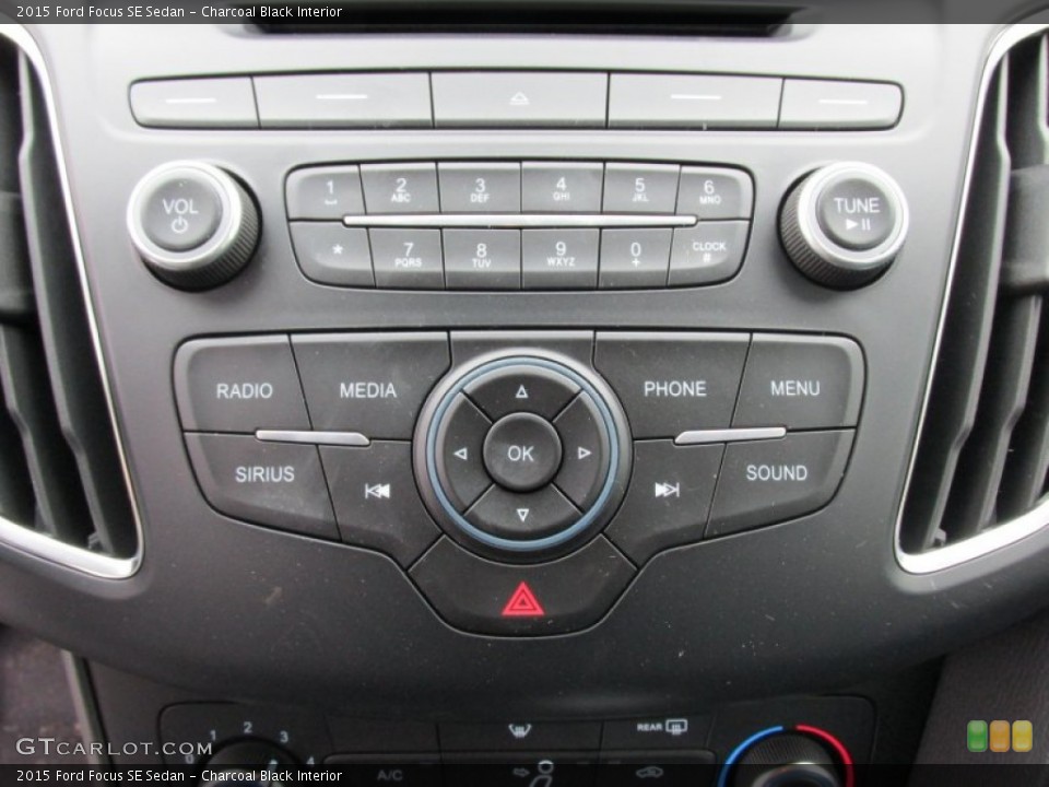 Charcoal Black Interior Controls for the 2015 Ford Focus SE Sedan #101905365
