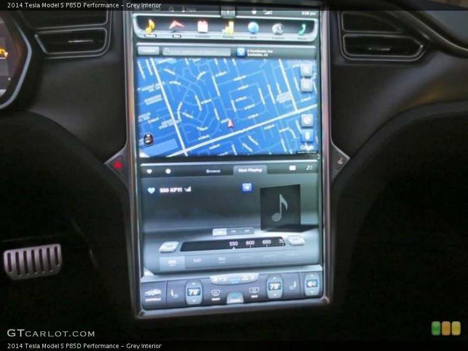 Grey Interior Navigation for the 2014 Tesla Model S P85D Performance #101909273