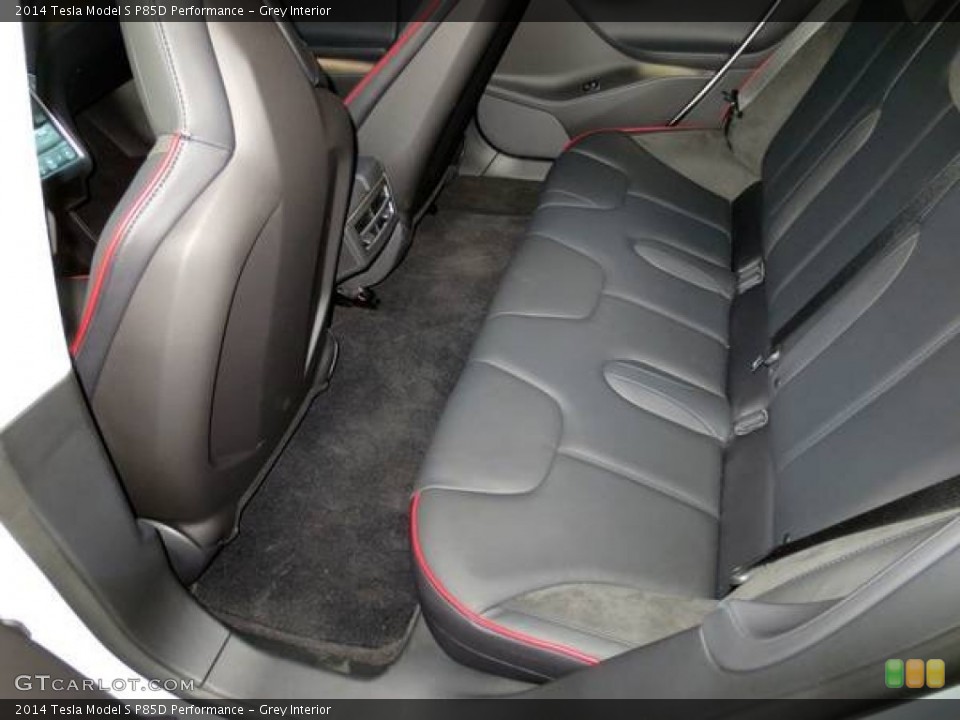Grey Interior Rear Seat for the 2014 Tesla Model S P85D Performance #101909336