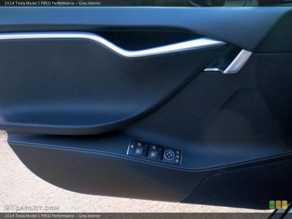 Grey Interior Door Panel for the 2014 Tesla Model S P85D Performance #101909381