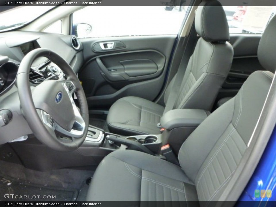 Charcoal Black Interior Photo for the 2015 Ford Fiesta Titanium Sedan #101909624
