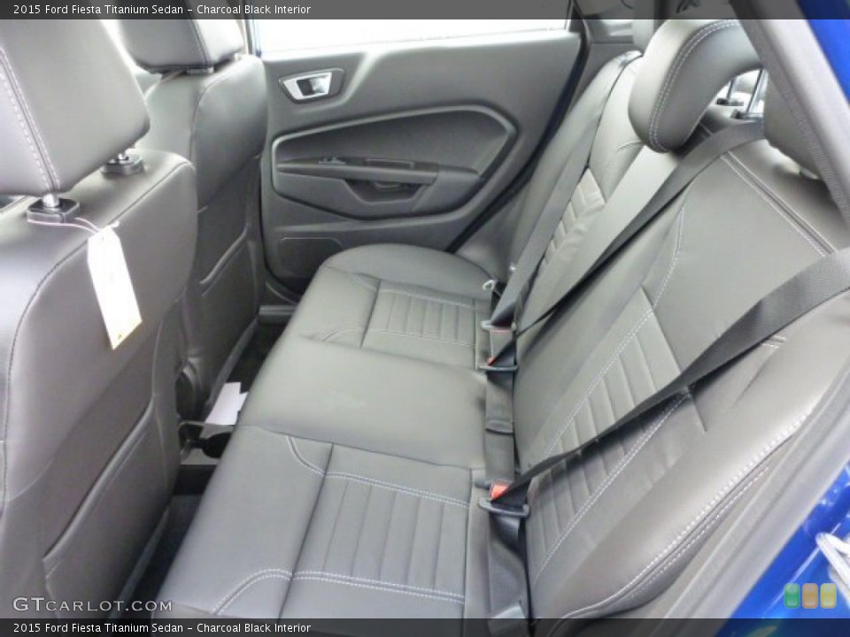 Charcoal Black Interior Rear Seat for the 2015 Ford Fiesta Titanium Sedan #101909648