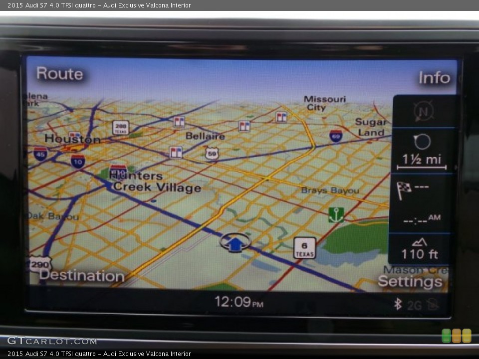 Audi Exclusive Valcona Interior Navigation for the 2015 Audi S7 4.0 TFSI quattro #101911066