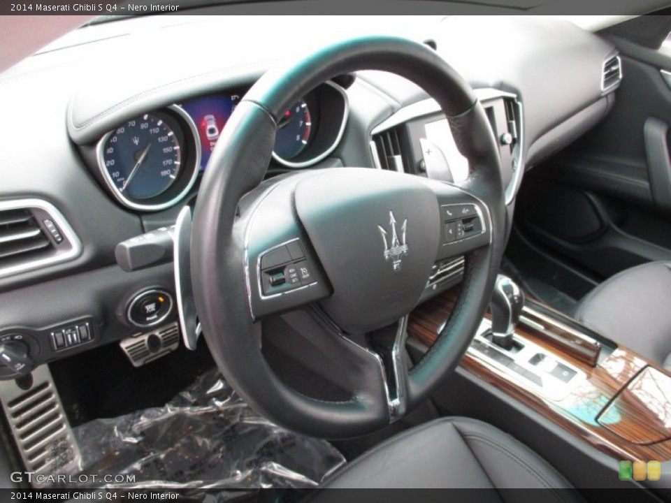 Nero Interior Steering Wheel for the 2014 Maserati Ghibli S Q4 #101911281