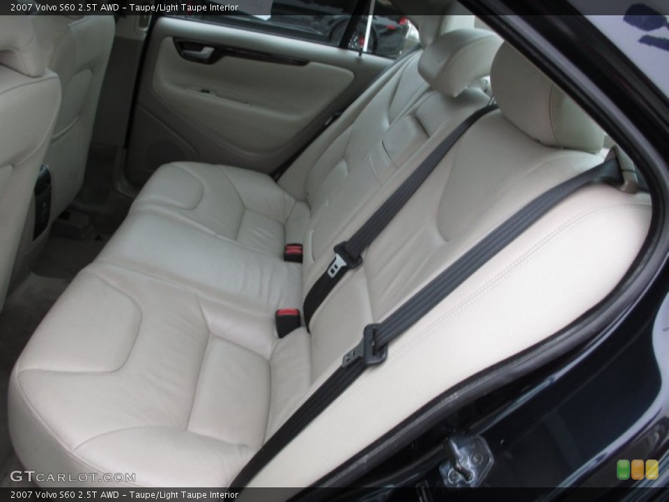 Taupe/Light Taupe Interior Rear Seat for the 2007 Volvo S60 2.5T AWD #101912976