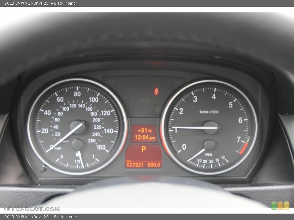 Black Interior Gauges for the 2013 BMW X1 xDrive 28i #101914570