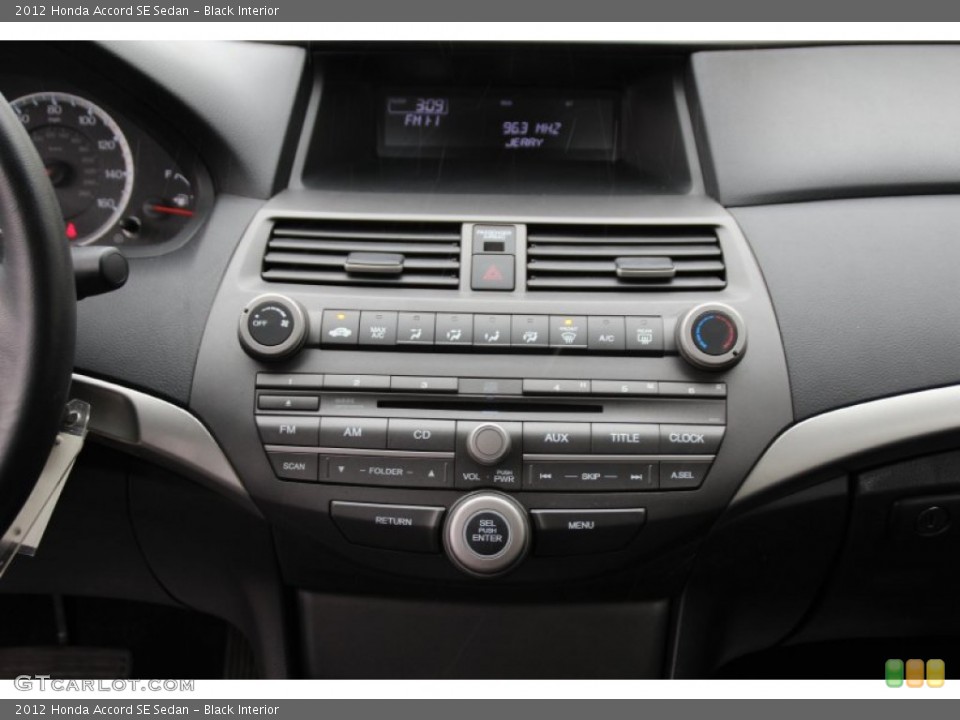 Black Interior Controls for the 2012 Honda Accord SE Sedan #101914928