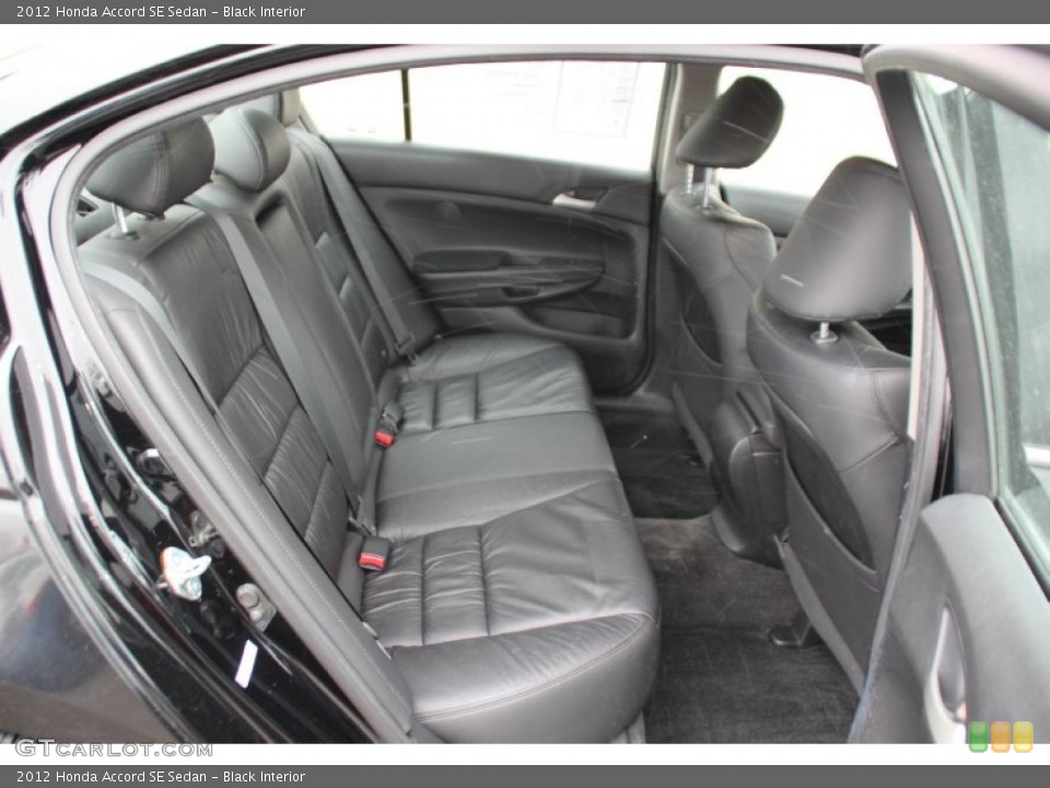 Black Interior Rear Seat for the 2012 Honda Accord SE Sedan #101915096
