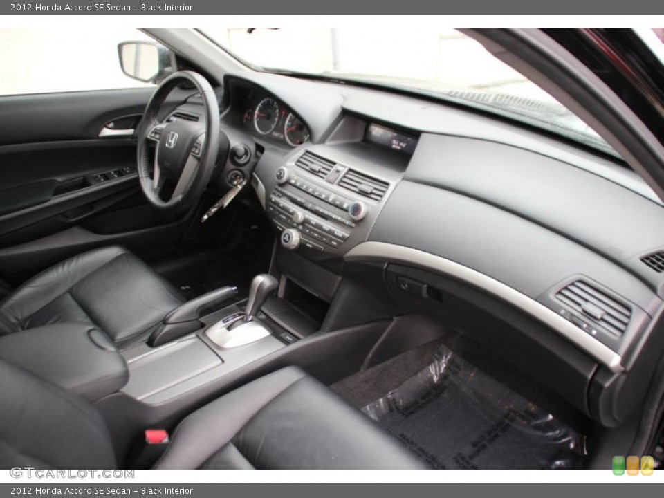 Black Interior Dashboard for the 2012 Honda Accord SE Sedan #101915144