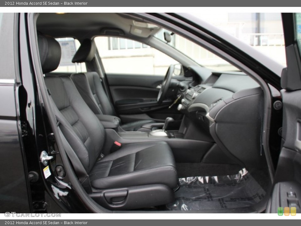 Black Interior Front Seat for the 2012 Honda Accord SE Sedan #101915162