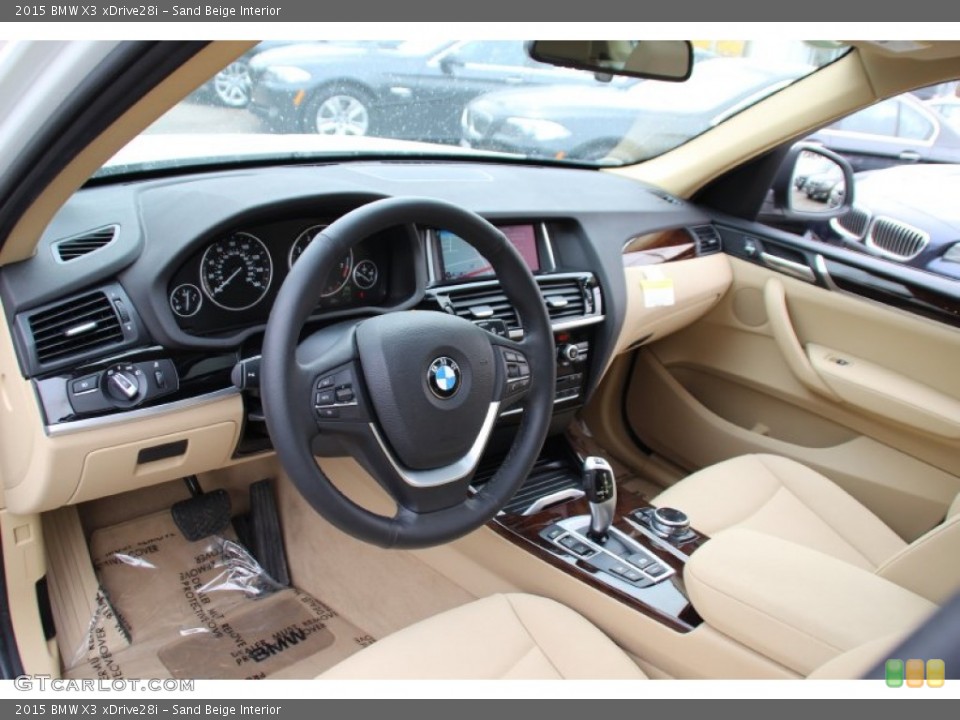 Sand Beige Interior Photo for the 2015 BMW X3 xDrive28i #101915963