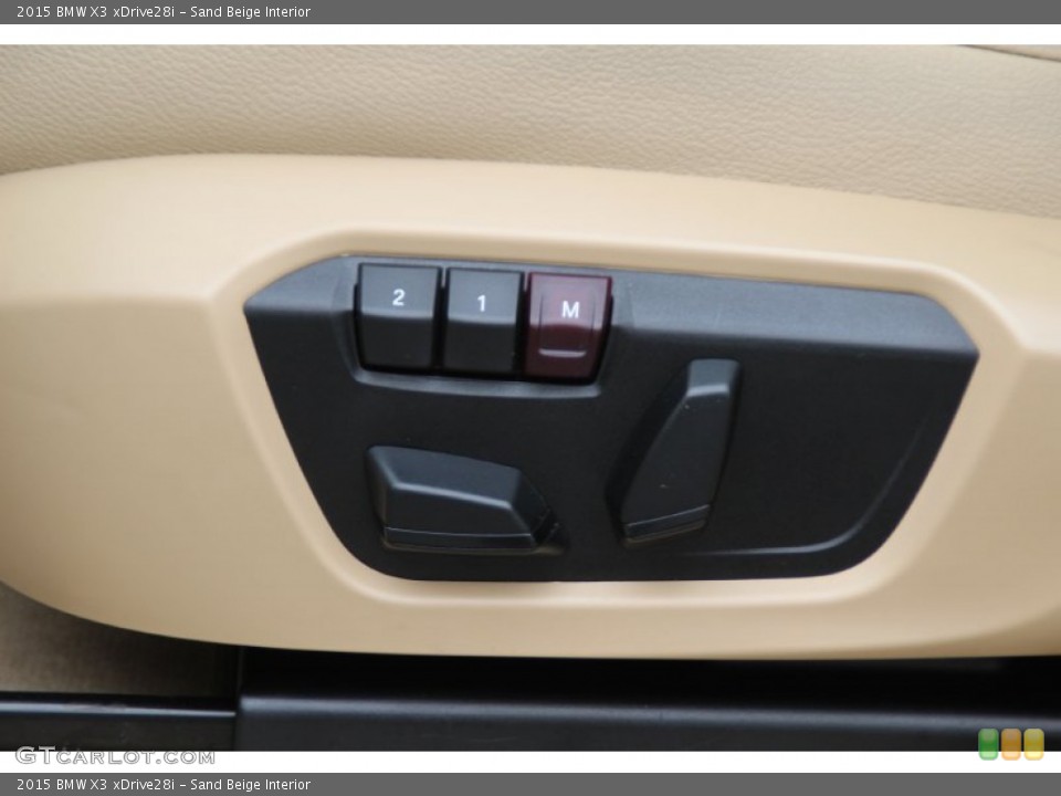 Sand Beige Interior Controls for the 2015 BMW X3 xDrive28i #101916008