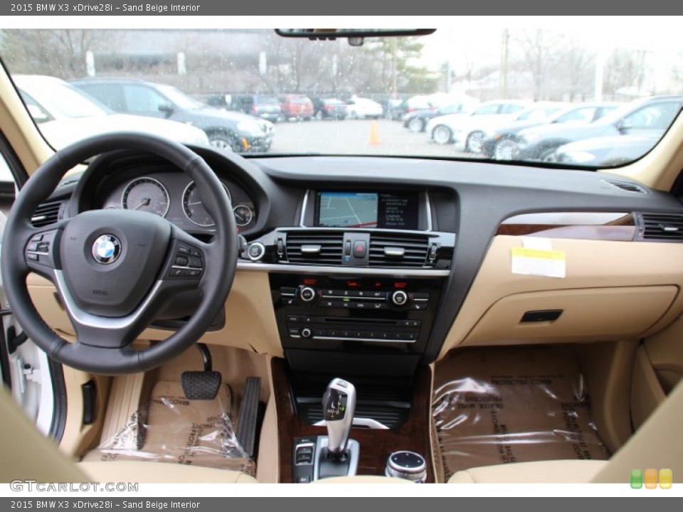 Sand Beige Interior Dashboard for the 2015 BMW X3 xDrive28i #101916077