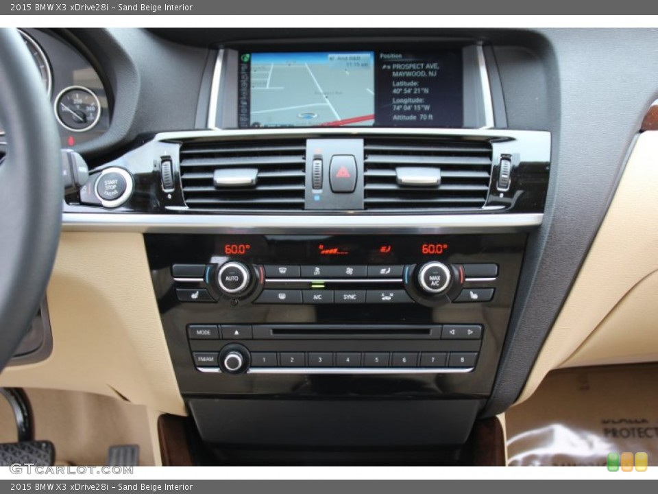 Sand Beige Interior Controls for the 2015 BMW X3 xDrive28i #101916095