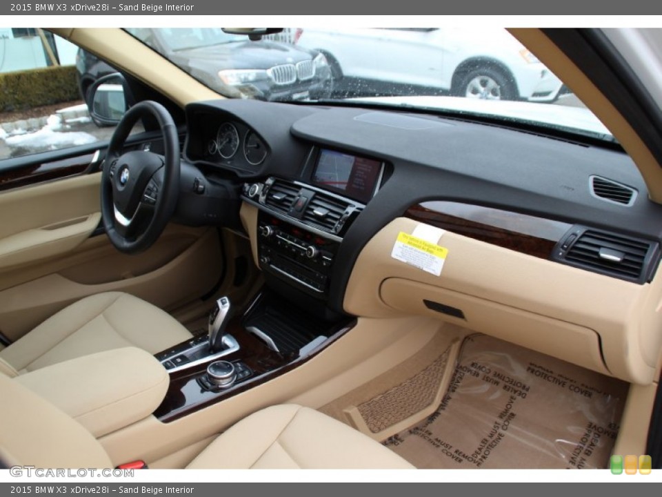 Sand Beige Interior Dashboard for the 2015 BMW X3 xDrive28i #101916350