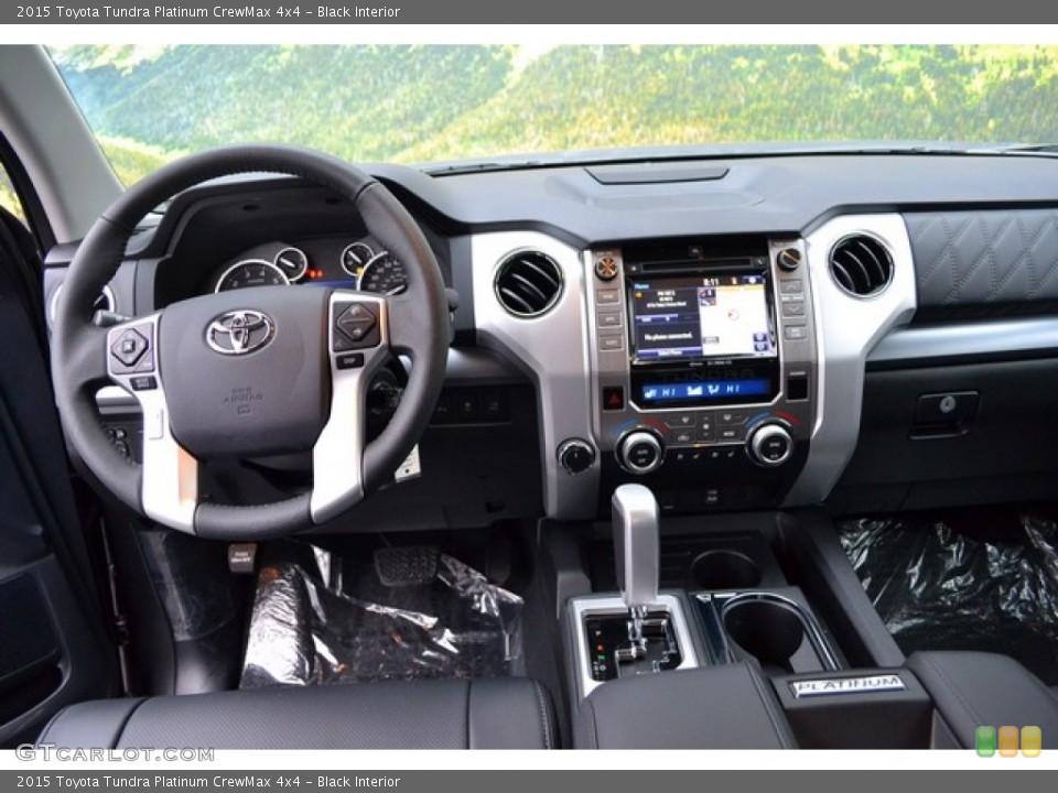 Black Interior Dashboard for the 2015 Toyota Tundra Platinum CrewMax 4x4 #101916773
