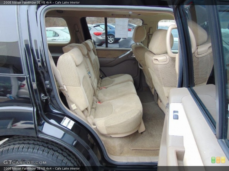 Cafe Latte Interior Rear Seat for the 2008 Nissan Pathfinder SE V8 4x4 #101918672
