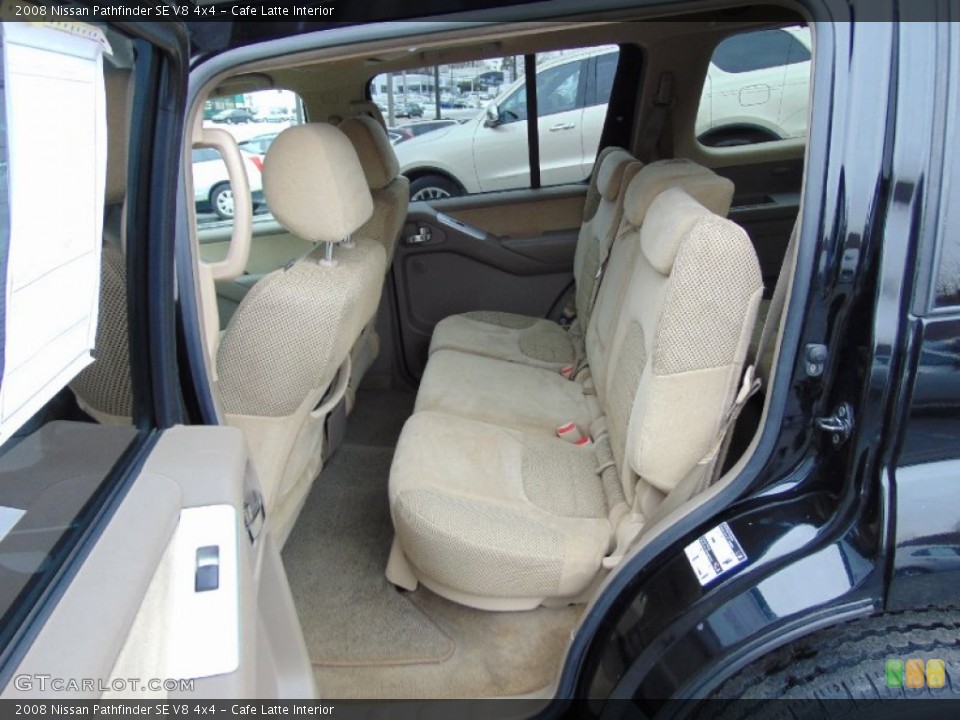 Cafe Latte Interior Rear Seat for the 2008 Nissan Pathfinder SE V8 4x4 #101918699