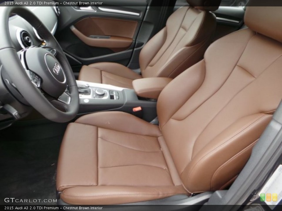 Chestnut Brown Interior Front Seat for the 2015 Audi A3 2.0 TDI Premium #101919431