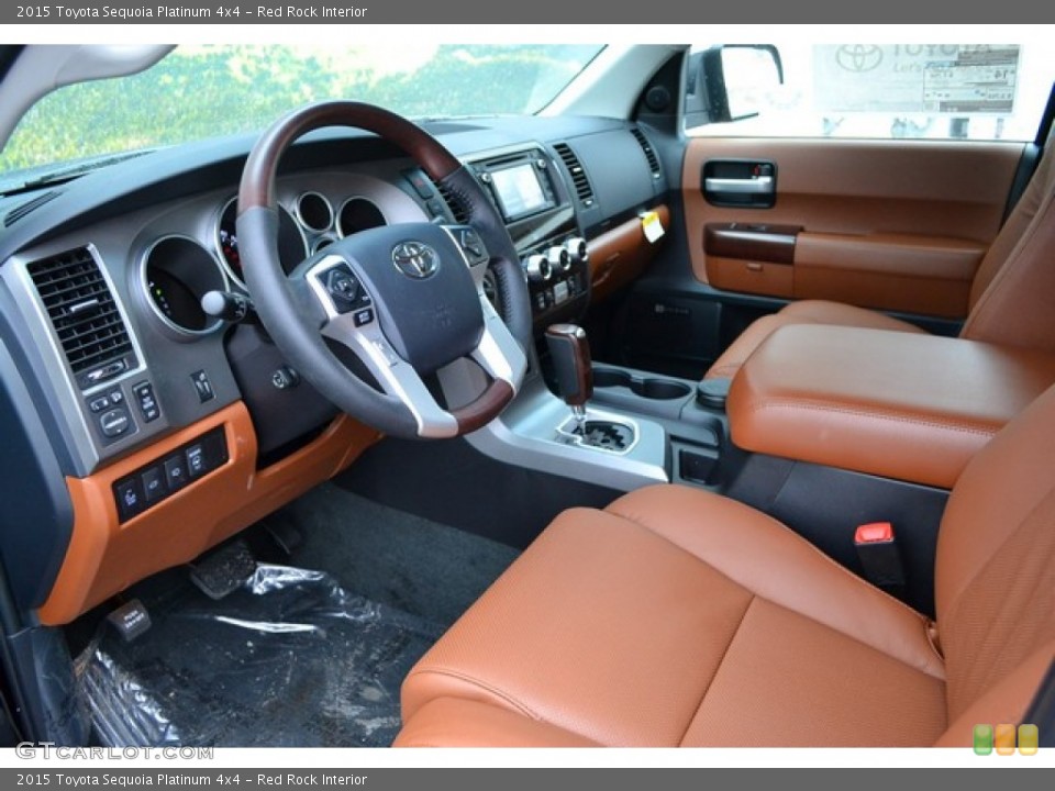 Red Rock Interior Prime Interior for the 2015 Toyota Sequoia Platinum 4x4 #101919848
