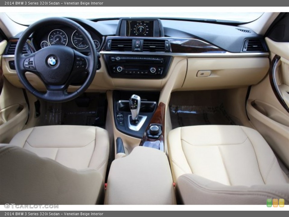 Venetian Beige Interior Dashboard for the 2014 BMW 3 Series 320i Sedan #101921414