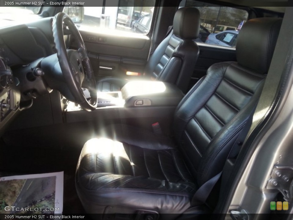 Ebony Black Interior Front Seat for the 2005 Hummer H2 SUT #101922962