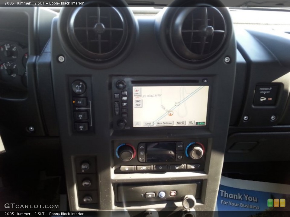 Ebony Black Interior Controls for the 2005 Hummer H2 SUT #101923115
