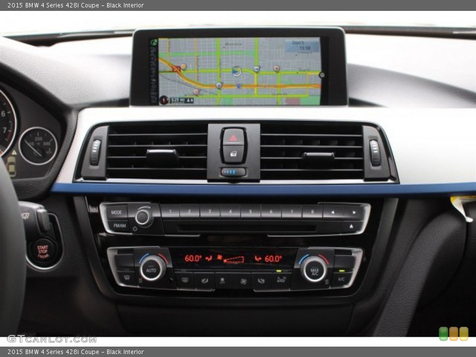 Black Interior Navigation for the 2015 BMW 4 Series 428i Coupe #101925396