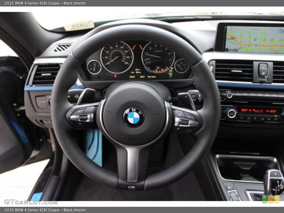 Black Interior Steering Wheel for the 2015 BMW 4 Series 428i Coupe #101925422